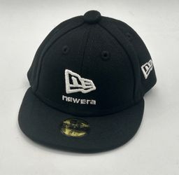 NEW ERA Hat Novelty SZ 4 1/4 Black and White Mini Cap H158 Collectible