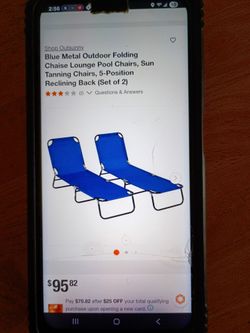 2 Chaise lounge chairs