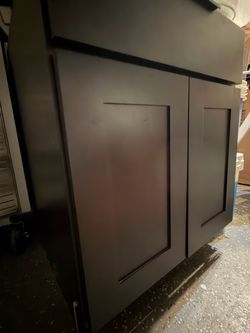 Solid wood 27” kitchen base cabinet