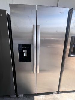 Whirlpool Side by Side Refrigerator with warranty