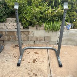 Adjustable Squat/bench Press Rack And Adjustable Bench 