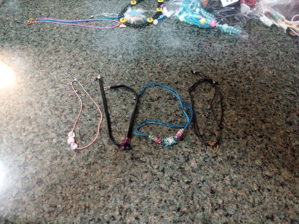 Necklaces And Bracelet Set Of 4 (Must Pick Up