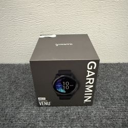 Garmin Venu GPS Smartwatch - Black with Slate Hardware - AMOLED Brand New Sealed