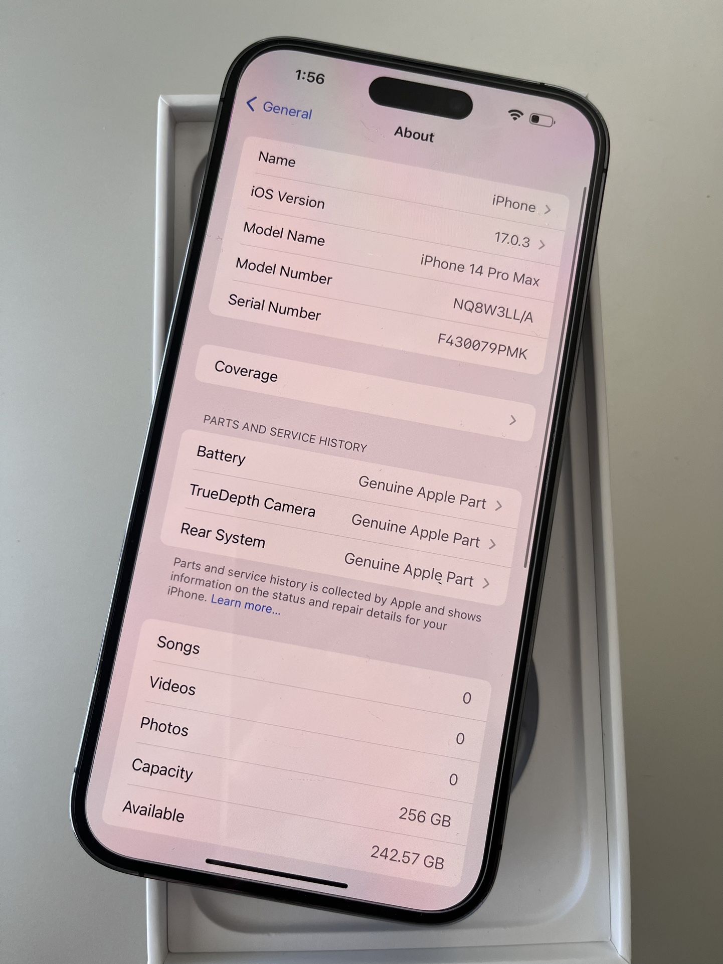 Iphone 14 Pro Max 256GB Purple ANY CARRIER
