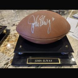 Signed John Elway Football
