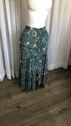 Boho Print Mermaid Slit Skirt  Size M