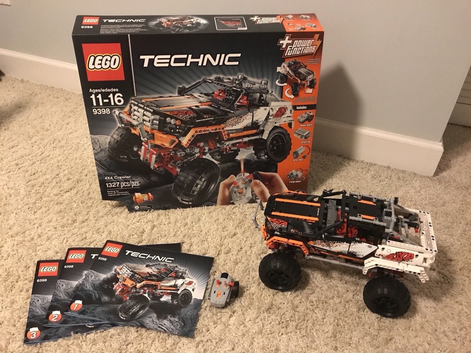 Gently Used Lego Technic 9398 4X4 Crawler - 100% Complete