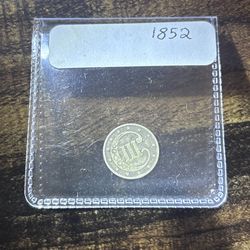 1852 U.S. 3 Cent Coin