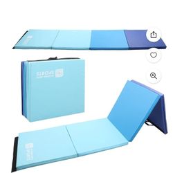 FOLDABLE GYMNASTICS MAT BLUE