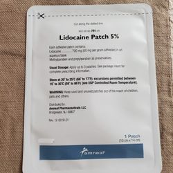 5% EXTRA STRENGTH LIDOCAINE PATCH  ×20  COUNT 