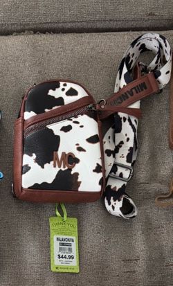 Milanchiva Cow Print Crossbody Sling Bag