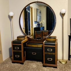 Stunning, Antique Waterfall Vanity/Dresser