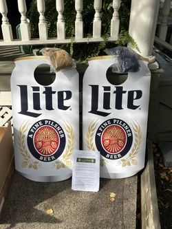 Miller Light Corn Hole Game Boards 
