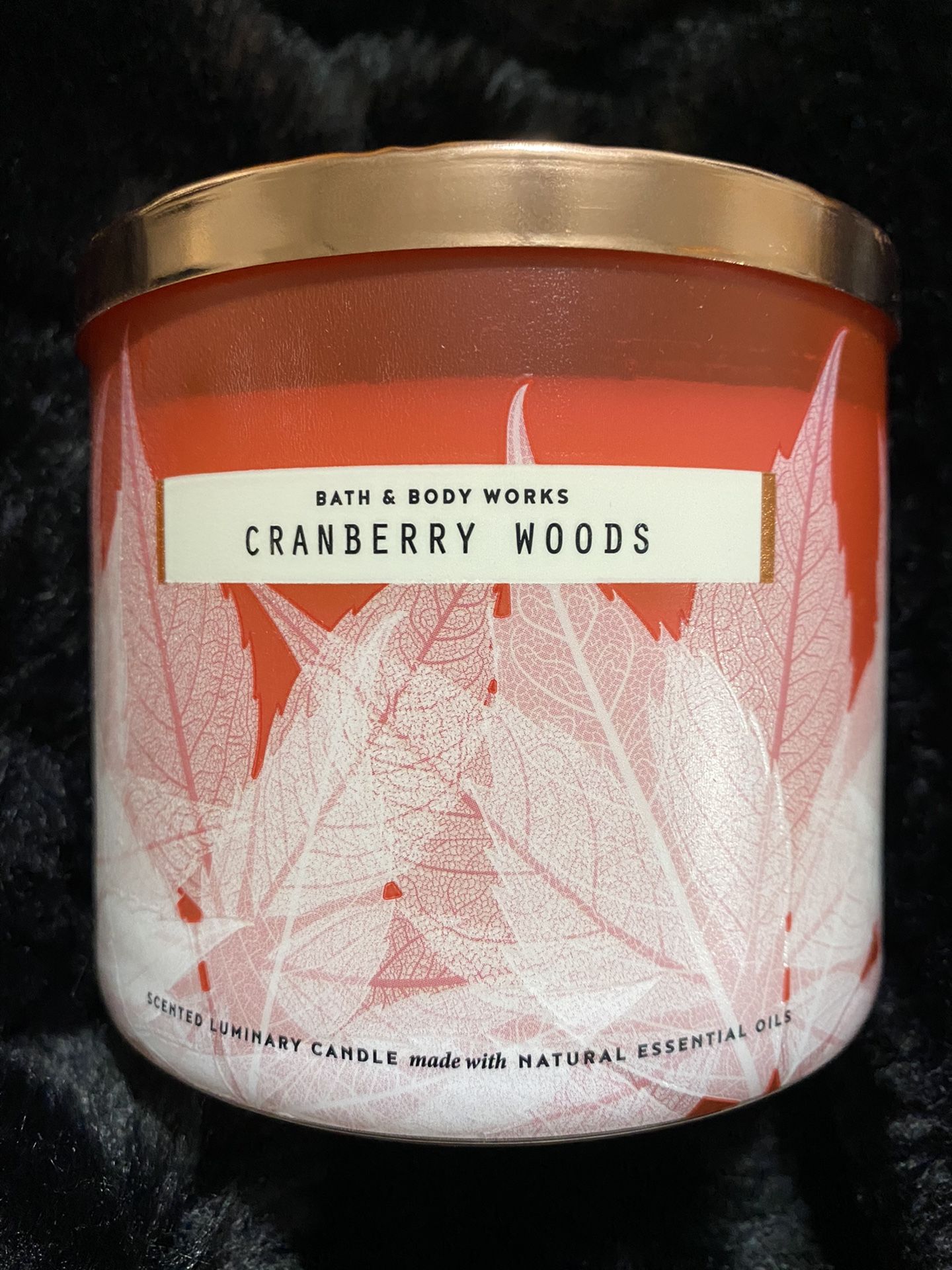 Bath And Body Works Cranberry Woods Candle NEW 