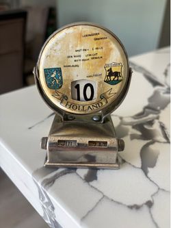 Antique “Holland” perpetual flip calendar