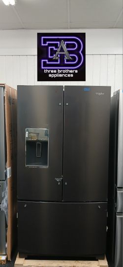 Black Whirlpool French Door Refrigerator 39$ Down