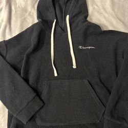 Black champion logo hoodie