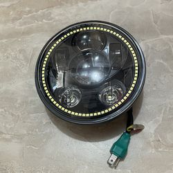 Wisamic 5-3/4 5.75 inch LED Headlight - Indian Scout Headlight 5.75  