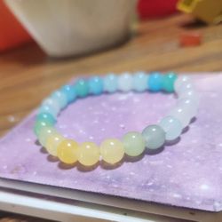 Bracelet | Homemade Blue to Yellow
