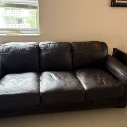 3 Seater Leather Couch 