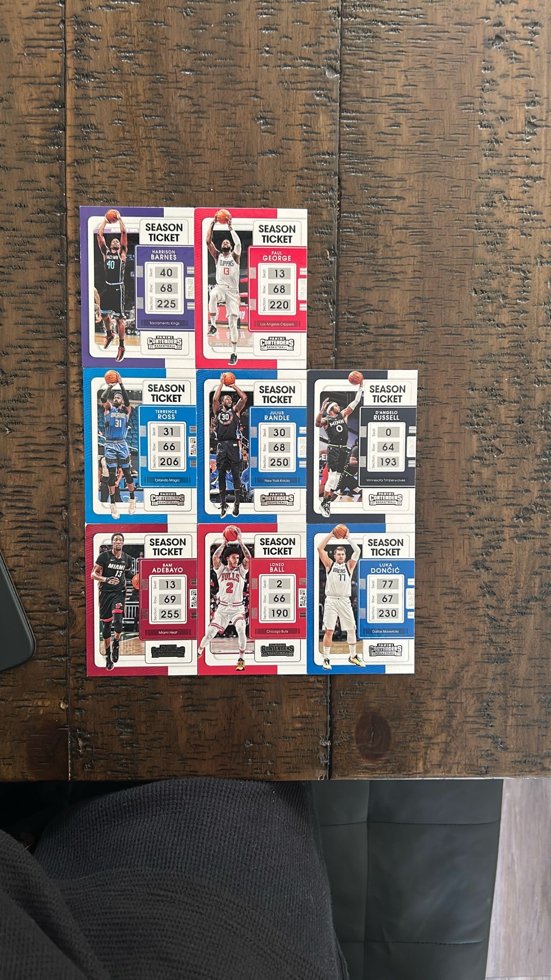 SEASON TICKET CARDS (PANINI)