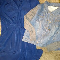 Size Large Dress And Jean Jacket Bundle