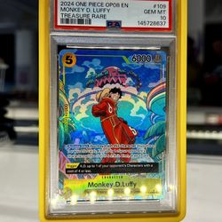 Treasure Rare Luffy PSA 10