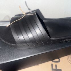 New Black Adidas Slides 