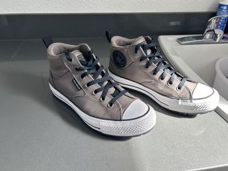 Converse Unisex Chuck Taylor All Star Malden Street Sneaker Boot- Lace up Closure Style - Engine Smoke/Black Brown