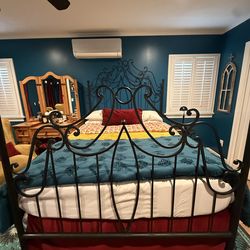 Wrought Iron Queen Bed Frame