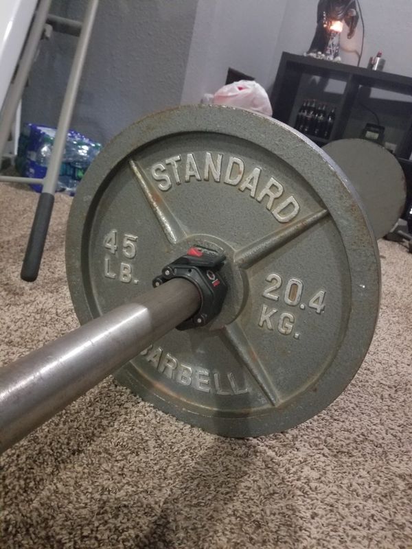 Standard Olympic weight plates good condition good price.... for Sale