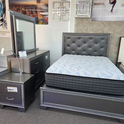 🍀🍀 Bedroom Set Queen 4-Pcs 