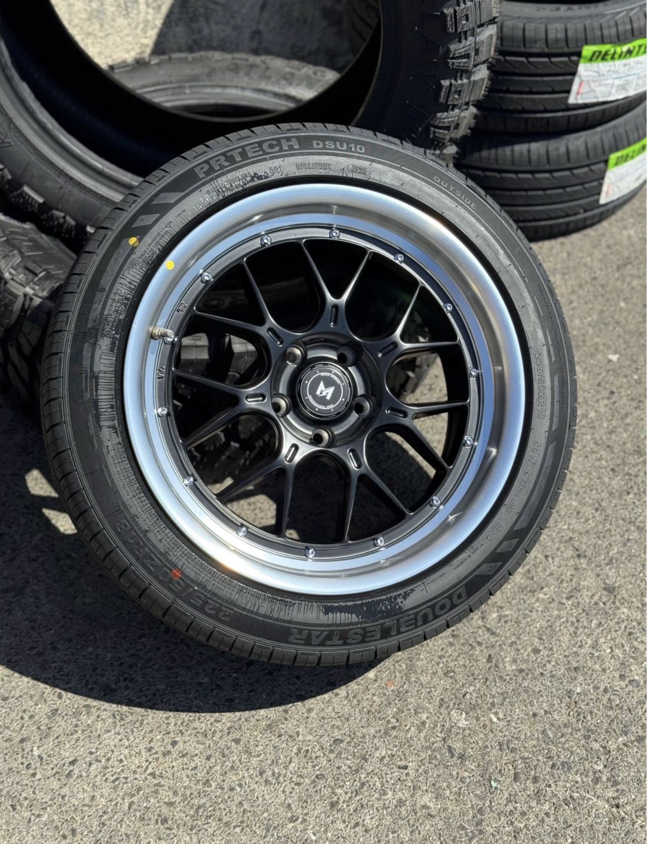 MFLOW MFL2 18x8.5 5x114.3 +35 Wheels Tires Accord Civic Camry G35 G37 Q50 Avalon Sonata IS250 GS300