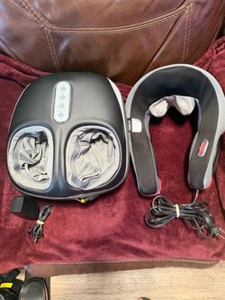 Foot Massager and Neck Massager Bundle