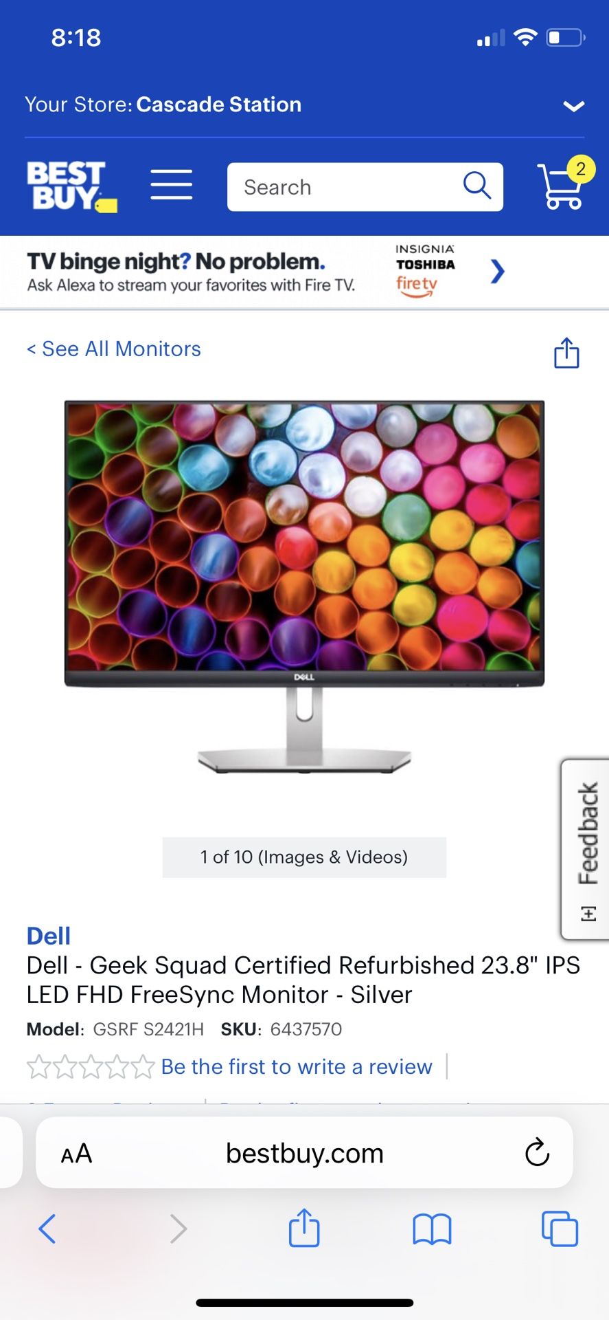 New Dell Monitor 24”