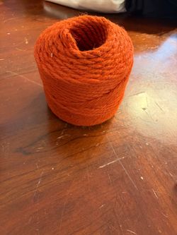 Orange Jute Twine Roll