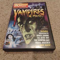 20 Movie Pack Vampires and More DVD. Like New barely used