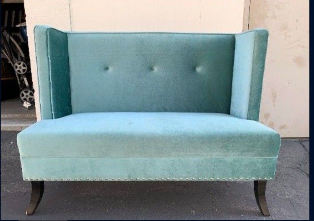 Beautiful Velvet Loveseat Sofa