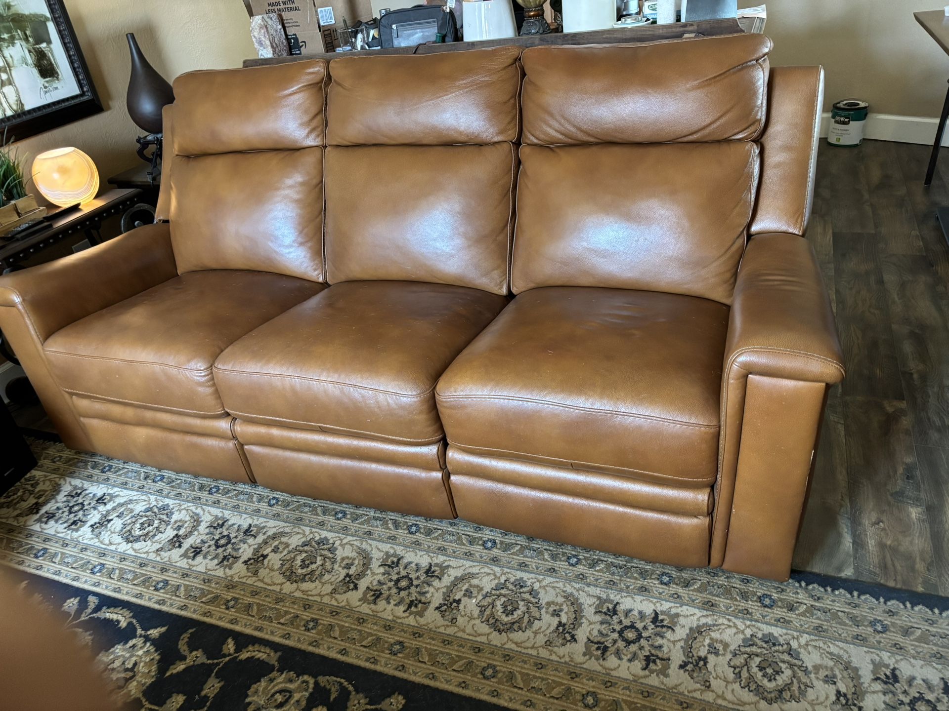 Reclining Leather Sofa – Great Condition!