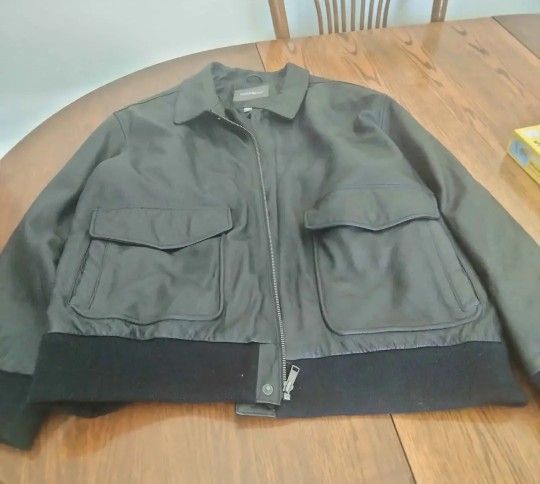 Men's Leather Jacket Size Xl