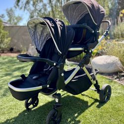 Mockingbird Double Stroller 2.0 + Snack Tray