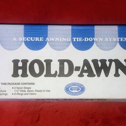 RV / Camper   Awning  Tie-Down System.  HOLD-AWN