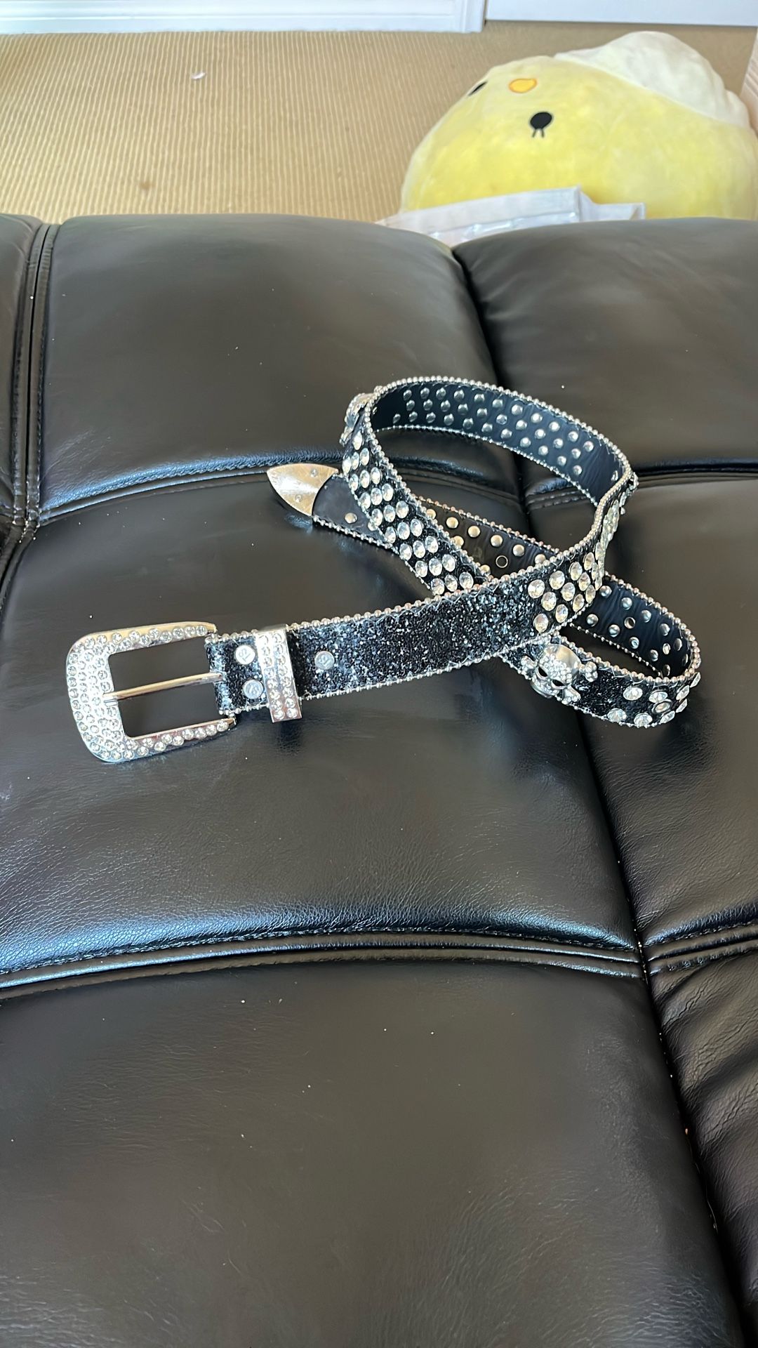 Y2K rhinestone belt