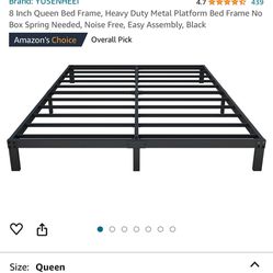 Queen bed frame. Heavy duty