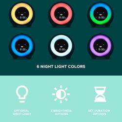 LittleHippo Mella: All-in-One Kids Trainer, Alarm Clock, Night Light & Sleep Sounds Machine. Encourage Sleep Training with Toddler Alarm Clock, Timer 