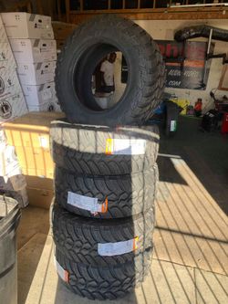 37x13.50-20 mud tires. We have all sizes $0 take home layaway. Ulohos 2940 N Keystone Mon-Sat 10-6