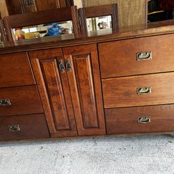 Custom Made, Solid Wood Bedroom Set (6pcs + 3pc Mirror)
