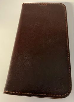 Belemay Leather Wallet Case for iPhone 14 - Brown - Used