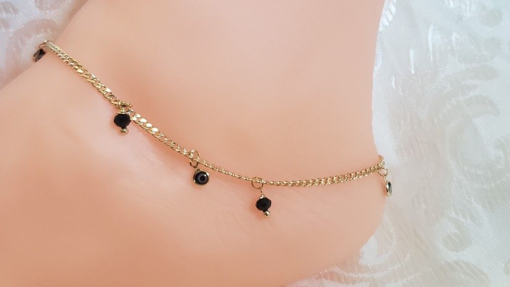 18k Gold Filled Anklet 10 In