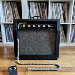 1960s Kalamazoo Reverb 12 Tube Amp – Complete Original with Cover, Cord & Footswitch
